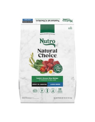 Nutro Products Natural Choice Large Breed Adult Dry Dog Food Lamb  Brown Rice, 1ea/36 lb