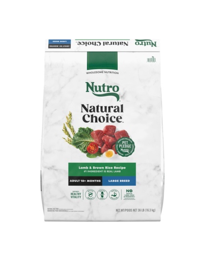 Nutro Products Natural Choice Large Breed Adult Dry Dog Food Lamb  Brown Rice, 1ea/36 lb