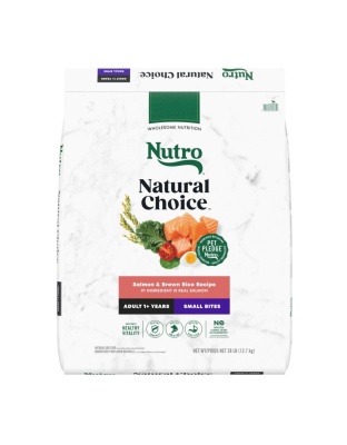 Nutro Products Natural Choice Small Bites Adult Dry Dog Food Salmon  Brown Rice, 1ea/28 lb