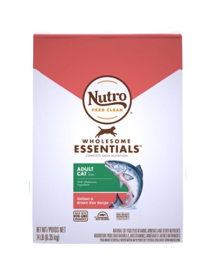 Nutro Products Wholesome Essentials Adult Dry Cat Food Salmon & Brown Rice 1ea/14 lb