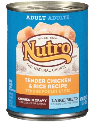Nutro Products Large Breed Adult Wet Dog Food Chunky Chicken & Turkey Stew 12.5oz. (Case of 12)