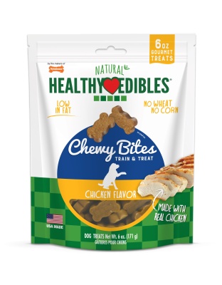 Nylabone Healthy Edibles Chewy Bites Soft Dog Treats Chicken, 6 oz 1 ct