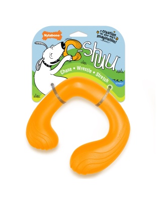 Nylabone Creative Play C-Shuu Dog Chase Toy Orange 1ea/Large/Giant - Up To 50 lb