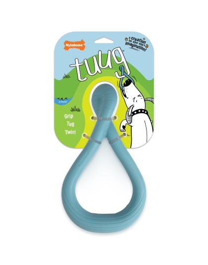 Nylabone Creative Play Tuug Dog Tug Toy Blue 1ea/Large/Giant - Up To 50 lb