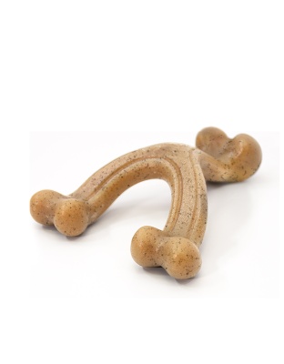 Nylabone Gourmet Style Strong Wishbone Dog Chew Toy Chicken 1ea/SMall/Regular - Up To 25 Ibs.