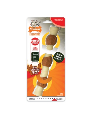 Nylabone Power Chew Shish Kabob Alternative Nylon Chew Toy Chicken Jerky Large/Giant - Up To 50 lb (1 count)