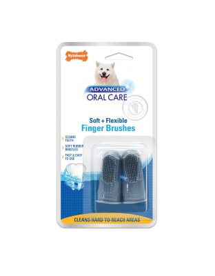 Nylabone Advanced Oral Care Finger Brush 2 Count 1ea/2 ct