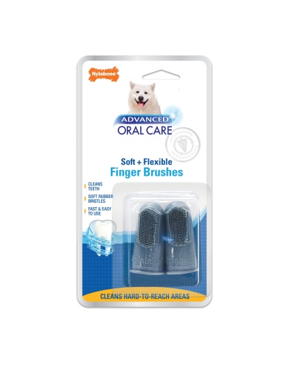 Nylabone Advanced Oral Care Finger Brush 2 Count 1ea/2 ct