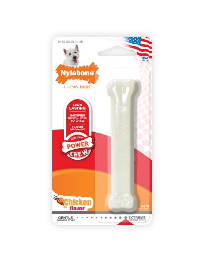 Nylabone Power Chew Dog Toy Chicken 1ea/SMall/Regular - Up To 25 Ibs.