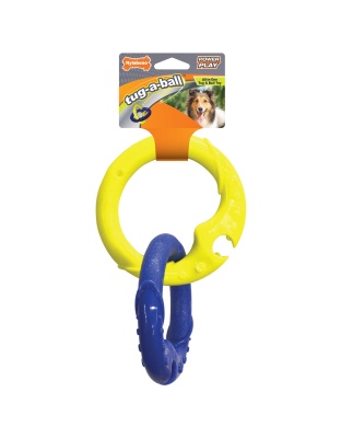 Nylabone Power Play Tug-a-Ball 2-in-1 Ball and Tug Toy for Dogs 1ea/Large/Giant - Up To 50 lb