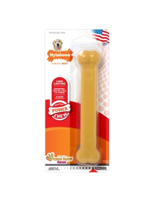 Nylabone Power Chew Dog Toy Peanut Butter 1ea/Large/Giant - Up To 50 lb