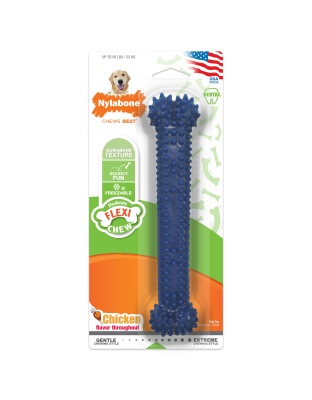 Nylabone Moderate Chew Textured Dog Dental Chew Toy Chicken 1ea/Large/Giant - Up To 50 lb