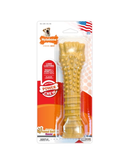 Nylabone Power Chew Dog Toy Peanut Butter 1ea/XL/Souper - 50+ lb