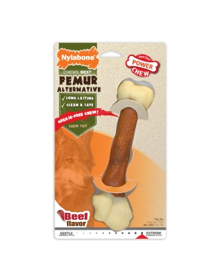 Nylabone Power Chew Femur Dog Bone Alternative Beef 1ea/Large/Giant - Up To 50 lb