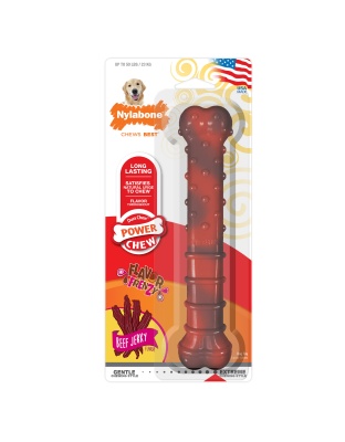 Nylabone Flavor Frenzy Power Chew Durable Dog Chew Toy Beef Jerky 1ea/Large/Giant - Up To 50 lb