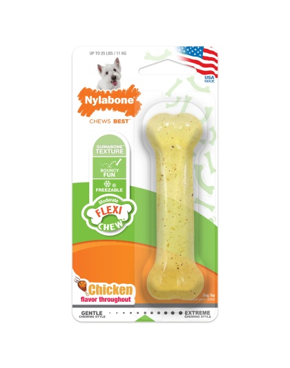 Nylabone Moderate Chew Chicken Chew Toy Chicken 1ea/SMall/Regular - Up To 25 Ibs.