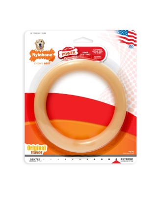 Nylabone Power Chew Ring Dog Chew Toy Original 1ea/Large/Giant - Up To 50 lb