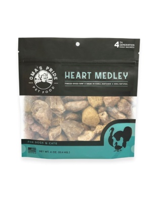 Oma'S Pride Dog Cat Freeze-Dried Heart Medley 4Oz