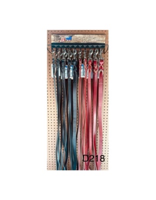 Omni Pet Omnipet Latigo Twist Leather Lead Display Black/Burgundy 30 Pc