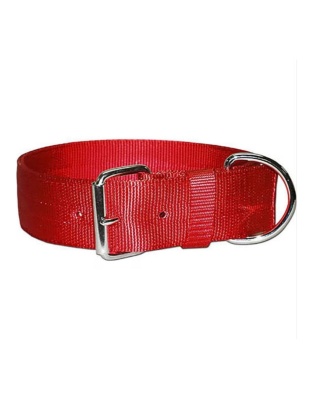 Omni Pet Bravo 2 Ply Nylon Dog Collar Red 2 x 23in.