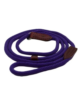 Omni Pet British Slip Loop Rope Leads For Dogs Purple