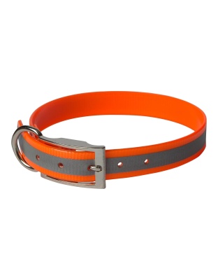 Omni Pet Sunglo Reflective Dog Collar Orange  1 x 23in.