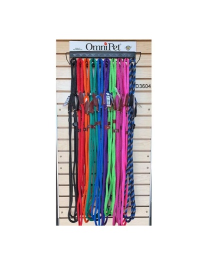 Omni Pet British Rope Lead Display Assorted 30 Pc