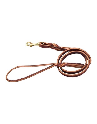 Omni Pet Omnipet Latigo Twist Leather Lead Burgundy 3/8in. x 6ft.