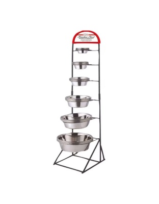 Omni Pet Standard Stainless Steel Dog Bowl Display 72 Pc