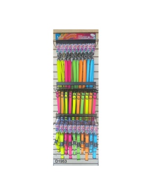 Omni Pet Carnival Biothane Dog Lead/Collar Display Assorted 100 Pc