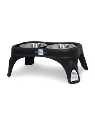 OurPets Bone Dog Feeder Black 1ea/8 in