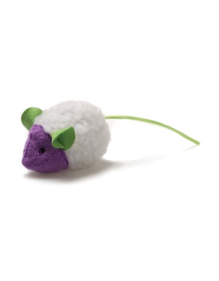 OurPets Mouse in Sheep's Clothing Catnip Toy White, Purple 1ea