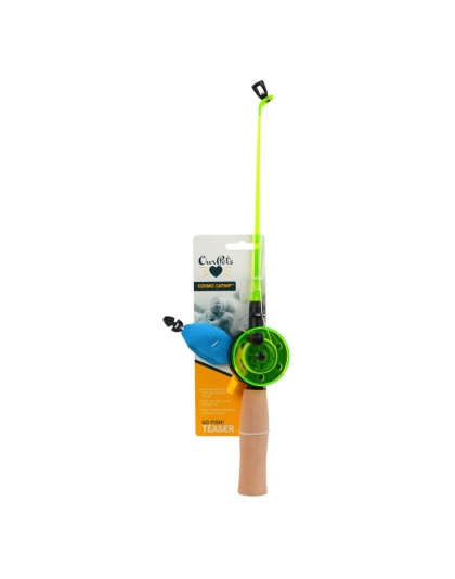 OurPets Play-N-Squeak Fishing Rod with Fish Catnip Toy Multi-Color 1ea