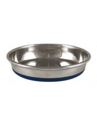 OurPets Premium Rubber Bonded Stainless Steel Cat Bowl Silver 1ea/12 oz