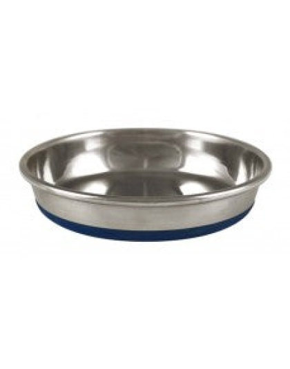 OurPets Premium Rubber Bonded Stainless Steel Cat Bowl Silver 1ea/12 oz