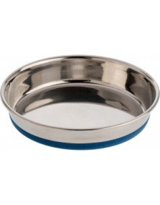 OurPets Premium Rubber Bonded Stainless Steel Cat Bowl Silver 1ea/16 oz