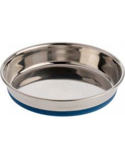 OurPets Premium Rubber Bonded Stainless Steel Cat Bowl Silver 1ea/16 oz