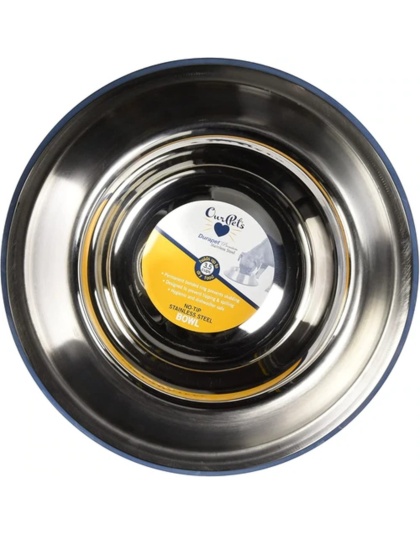 OurPets Premium Stainless Steel Non-Tip Dog Bowl 1ea/LG