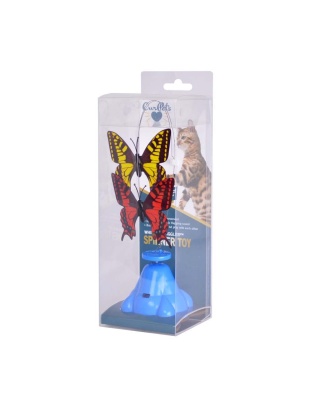 OurPets Whirling Wiggler Spinner Cat Toy Multi-Color 1ea
