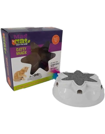 Cosmic Cat Mad Cat Catty Whack Electronic Cat Toy 1ea/3 in