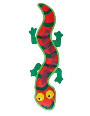 Outward Hound Invincibles Dog Toy Fire Biterz Lizard Multi-Color 1ea/XL