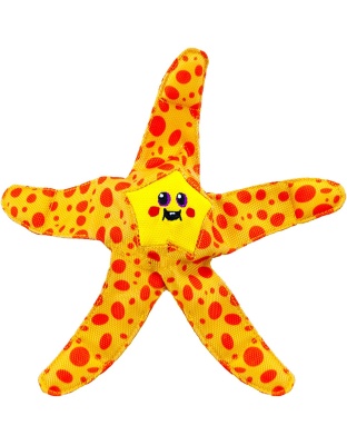 Outward Hound Floatiez Starfish Floating Dog Toy Yellow/Red 1ea/MD