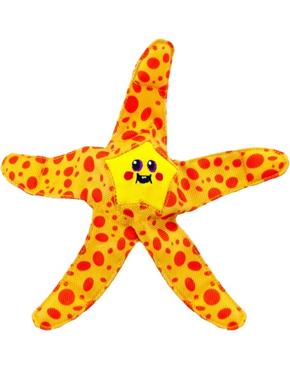 Outward Hound Floatiez Starfish Floating Dog Toy Yellow/Red 1ea/MD