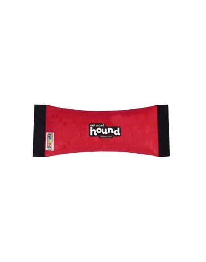 Outward Hound Fire Hose Sqeek N Fetch Dog Toy Red 1ea/LG