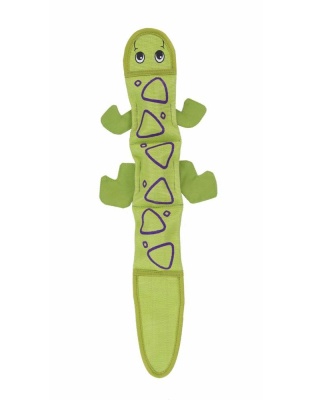 Outward Hound Fire Biterz Dog Toy Lizard 2 Squeakers Green 1ea/LG