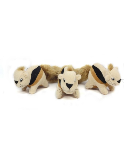 Outward Hound Squeekin' Animals Dog Toy Squirrel 1ea/One Size, 3 pk