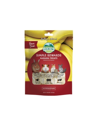 Oxbow Animal Health Simple Rewards Freeze Dried Banana Small Animal Treats 1ea/1 oz
