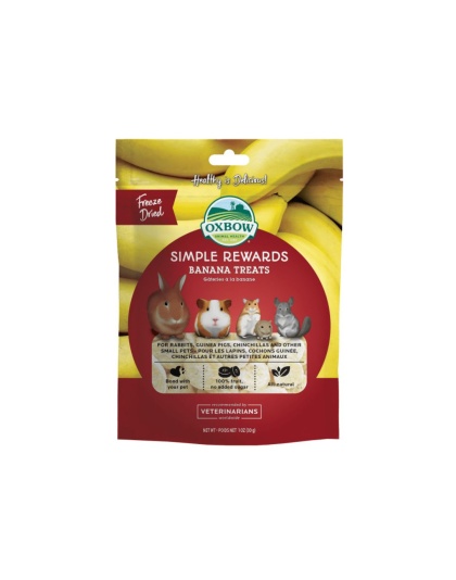 Oxbow Animal Health Simple Rewards Freeze Dried Banana Small Animal Treats 1ea/1 oz