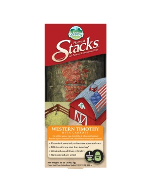 Oxbow Animal Health Harvest Stacks Western Timothy Hay & Carrot Small Animal Treat 1ea/35 oz