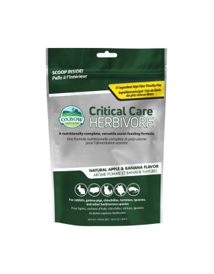 Oxbow Animal Health Critical Care Herbivore Feeding Formula 454g, Apple  Banana, 1ea/16 oz